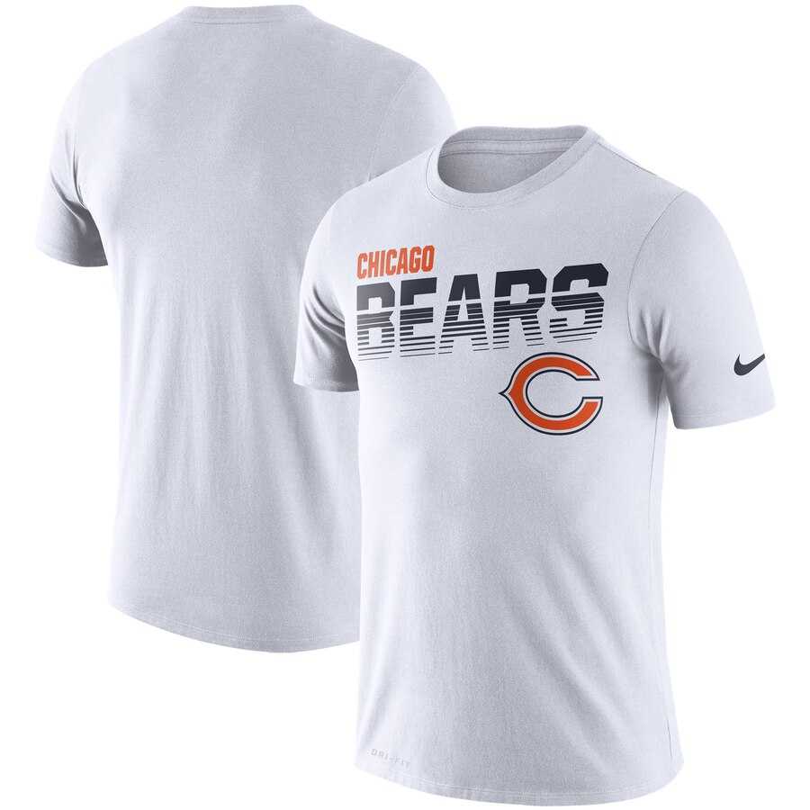 Chicago Bears Nike Sideline Line of Scrimmage Legend Performance T-Shirt White,We sell and wholesale Chicago Bears Nike Sideline Line of Scrimmage Legend Performance T-Shirt White on line form chian!